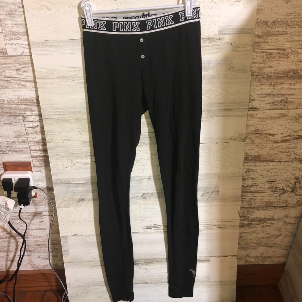 I only sleep in pink Victoria’s Secret pants lounge pants pajama pants size XS​​ - Picture 2 of 8